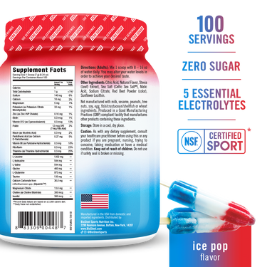 HYDRATION MIX / Ice Pop - 100 Servings